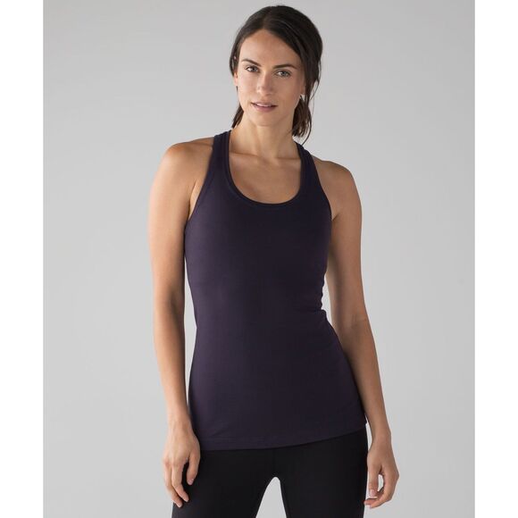 Lululemon cool racerback tank hip length dark purple size 8 - Picture 1 of 6